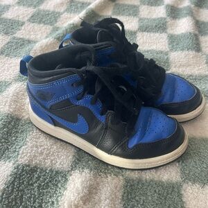 Kids Black and Blue Sneakers